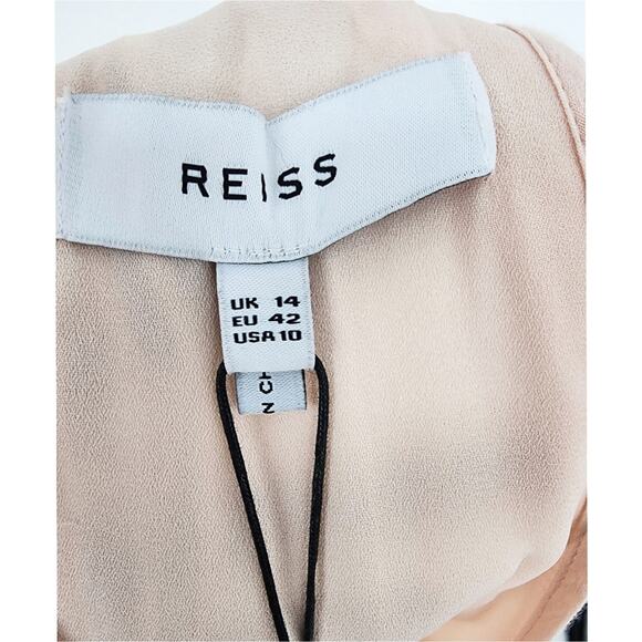 Reiss Matra Cream Halter Midi Dress – Summer Wedding Guest Size 10 - Picture 5 of 8